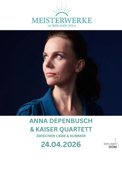 Konzert von Anna Depenbusch mit dem Kaiser Quartett im Berliner Dom.